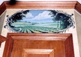 4' X 2' vinyard mural