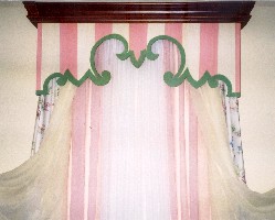 Originally designed and hand painted cornice