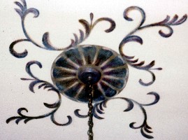 Acanthas leaf ceiling medallion
