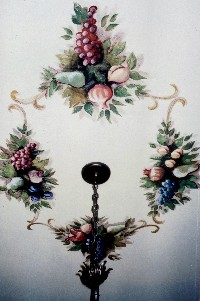 Fruit and acanthas ceiling medallion